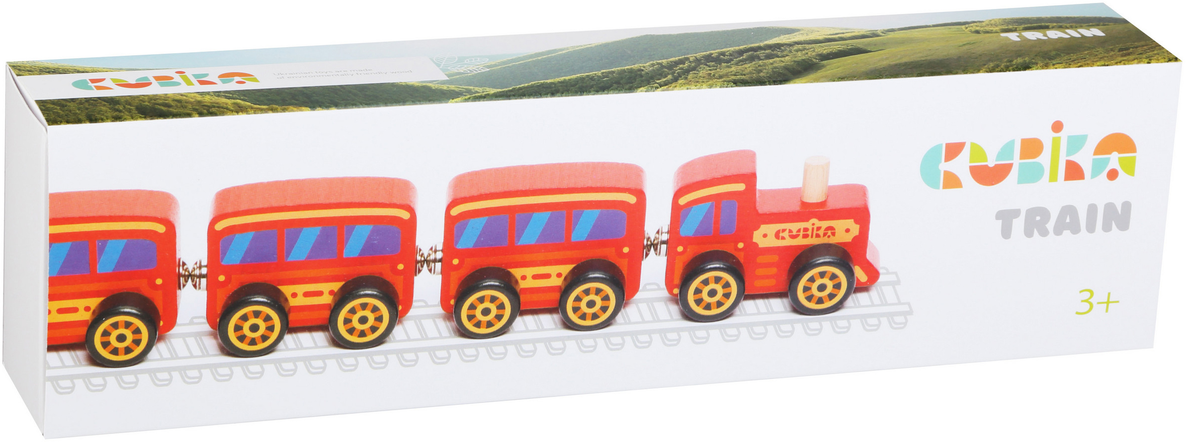 

Деревянная игрушка Левеня Cubika Поезд "Сubika" классический на магнитах (15375)