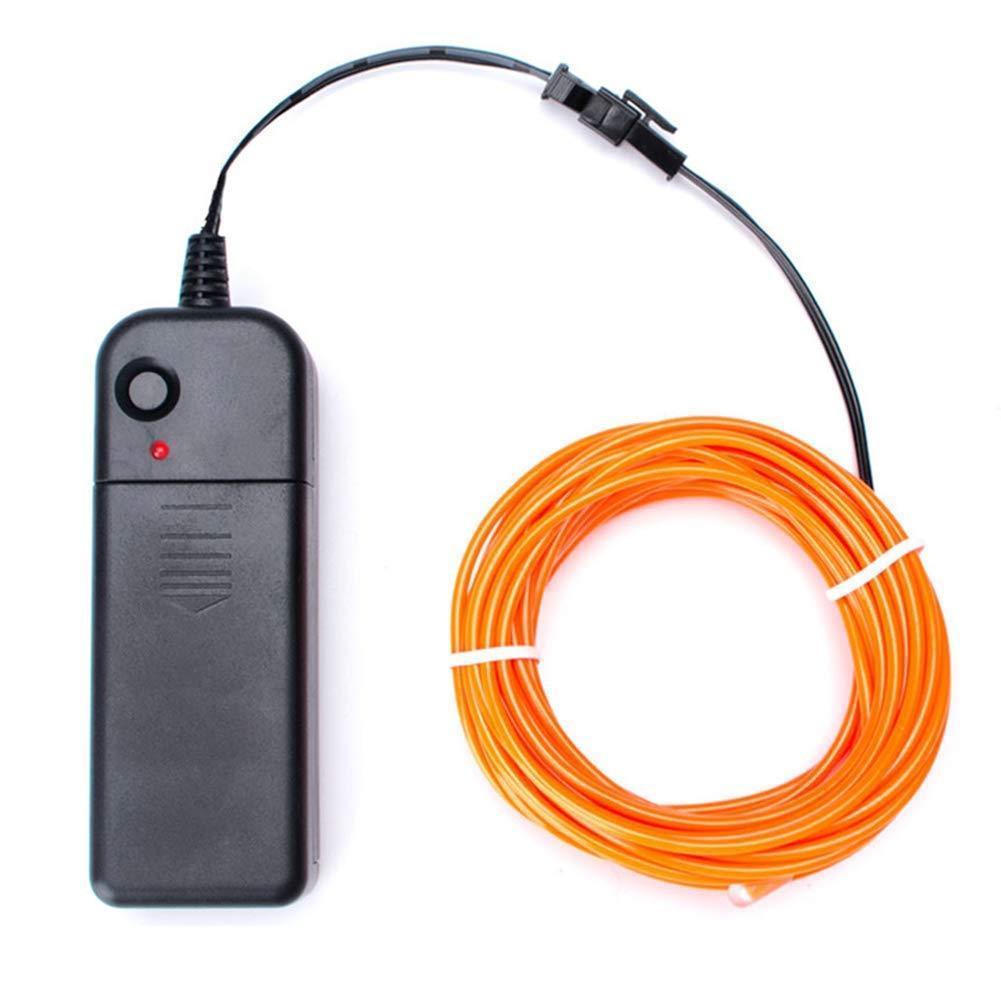 

Гибкий светодиодный неон LTL Оранжевый Neon Glow Light Orange - 3 метра ленты на батарейках 2 AA