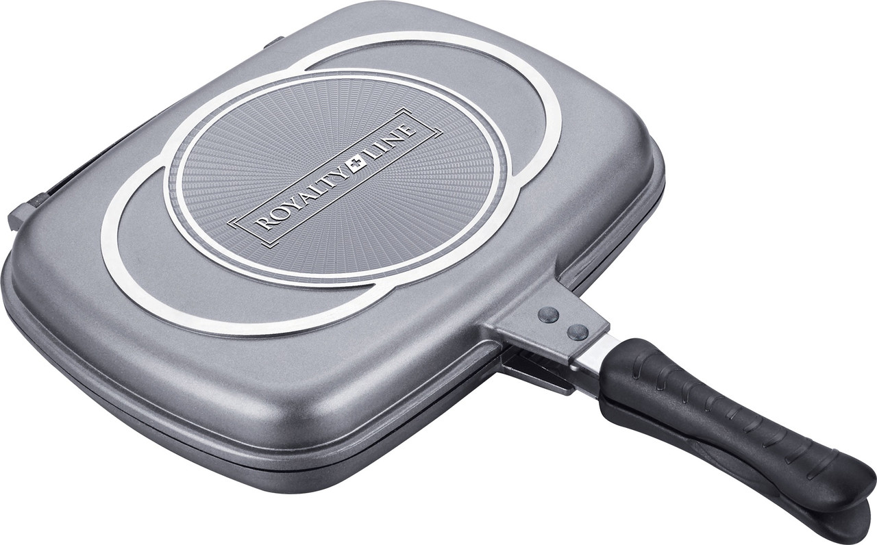 

Двусторонняя сковорода GRILL Master Royalty Line RL-df32 диаметр 32см Silver