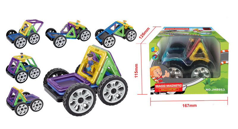 

Конструктор магнитный MAGIC MAGNETIC с колесами JH8953A