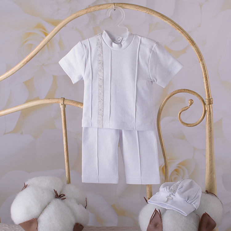 

Крестильный костюм Бетис 27069521, 27069522, 27069523, 27069524, 27069525, 62 (3 мес.) р. Белый