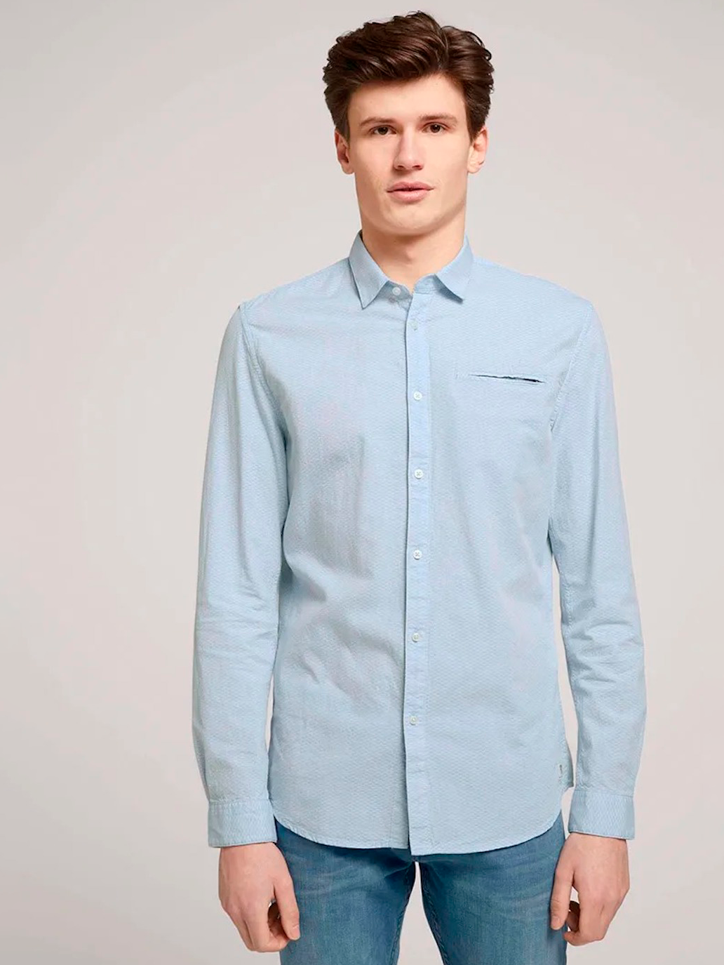 Рубашка Tom Tailor tm06100014 XXL Голубая (SHEK2000000761718) – в ...