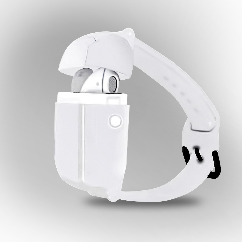 

Беспроводные наушники A01 TWS в кейсе Bluetooth 5,0 браслет белый (4206-D)