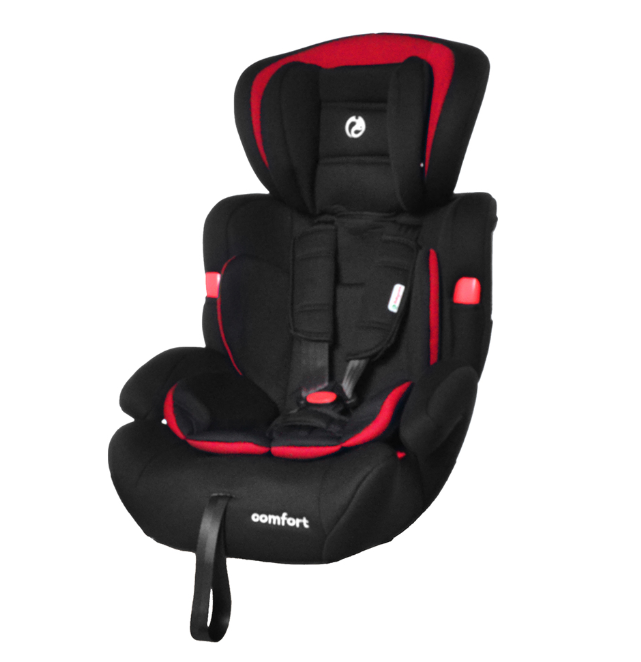 

Детское автокресло BABYCARE из 3-х точечным креплениям, Comfort 1-2-3 группа из пластика и полиэстера, цвета-красно/черный ( BC-11901/1 )