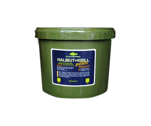 

Пеллетс Carpio Halibut+Krill 4.5mm 3kg (арт.1919610870)