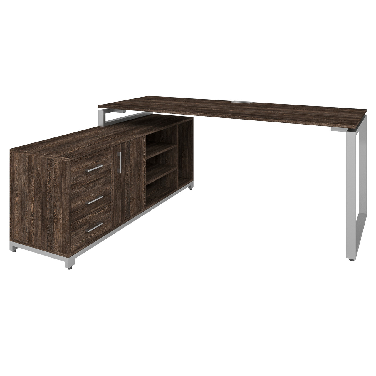 Офисный письменный стол руководителя Loft Details F200 венге винтаж 36 ...