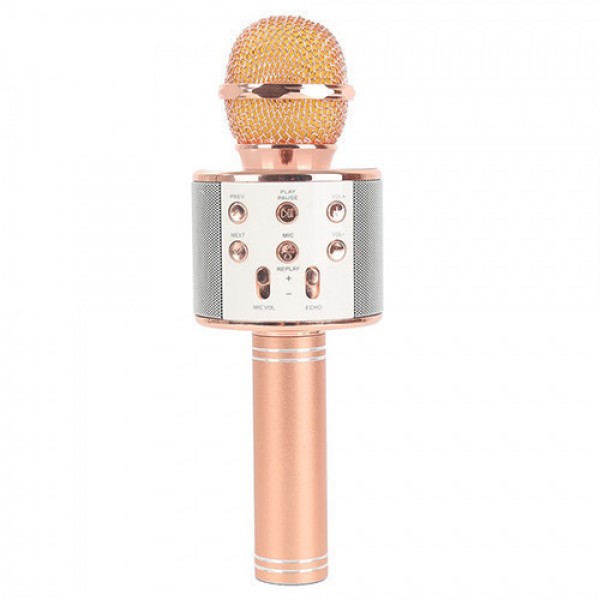 

Bluetooth-Микрофон Wster WS-858 Bluetooth, Золотой