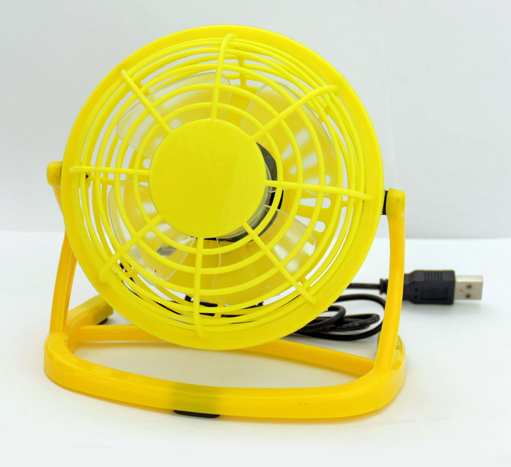 USB вентилятор (USB Mini fan) UF048 настільний, 100mm, USB живлення
