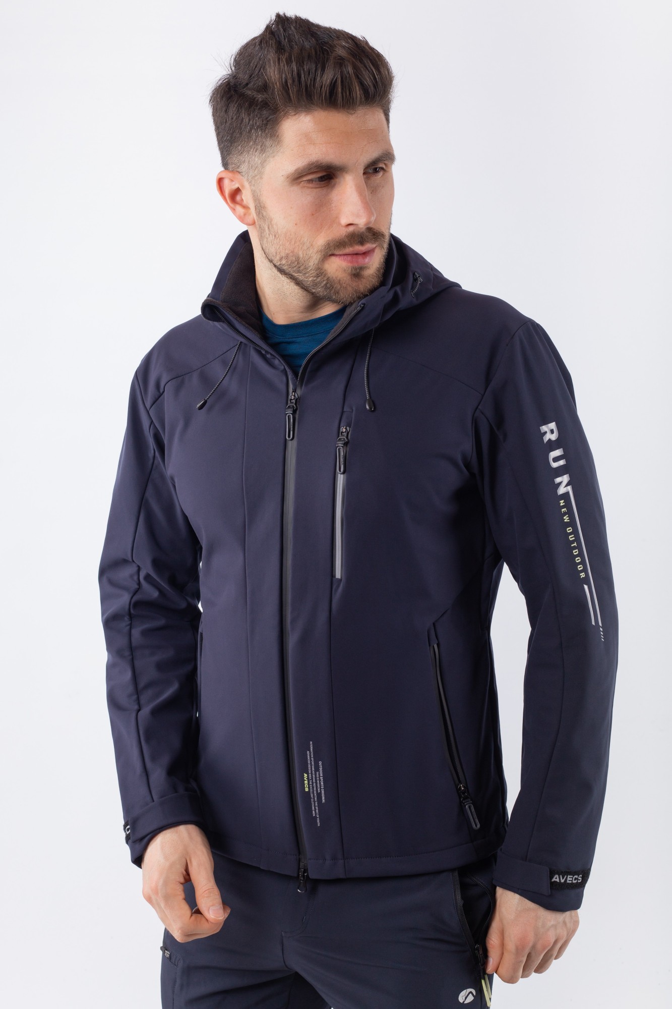 Ветровка мужская softshell Avecs 50180/23 S (46) Темно-синий от ...