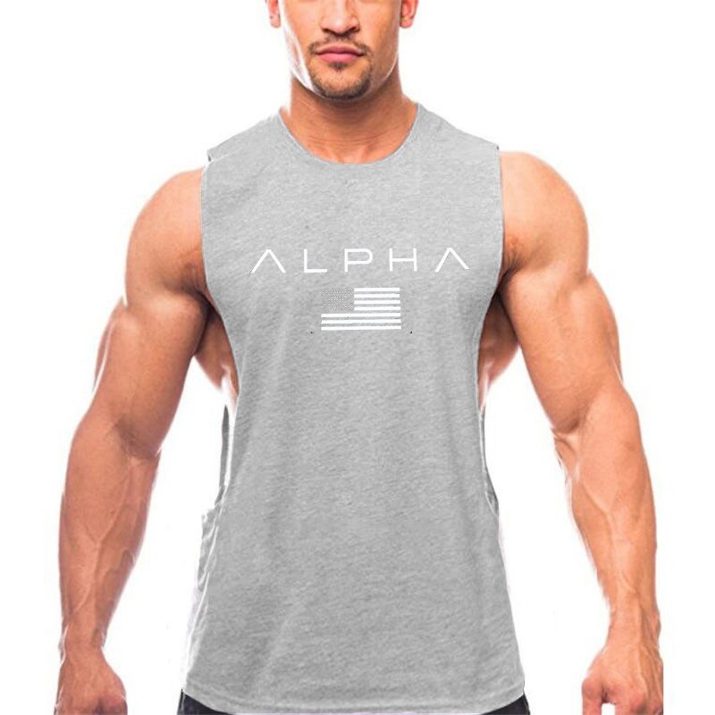 Безрукавка чоловіча майка Alpha сіра XL від продавця: MoveON – в ...
