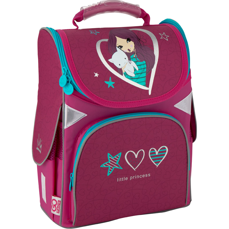 

Рюкзак школьный GoPack Education каркасный GO20-5001S-3 Little princess