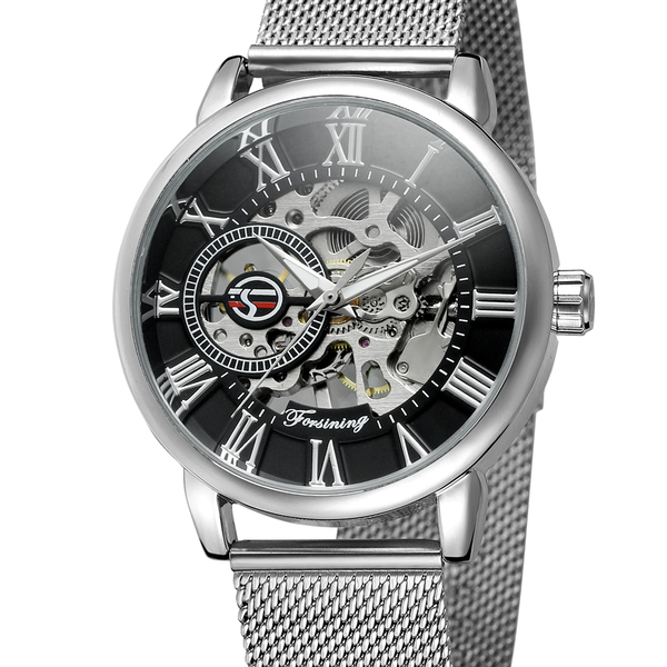 

Мужские часы Forsining Aston Silver