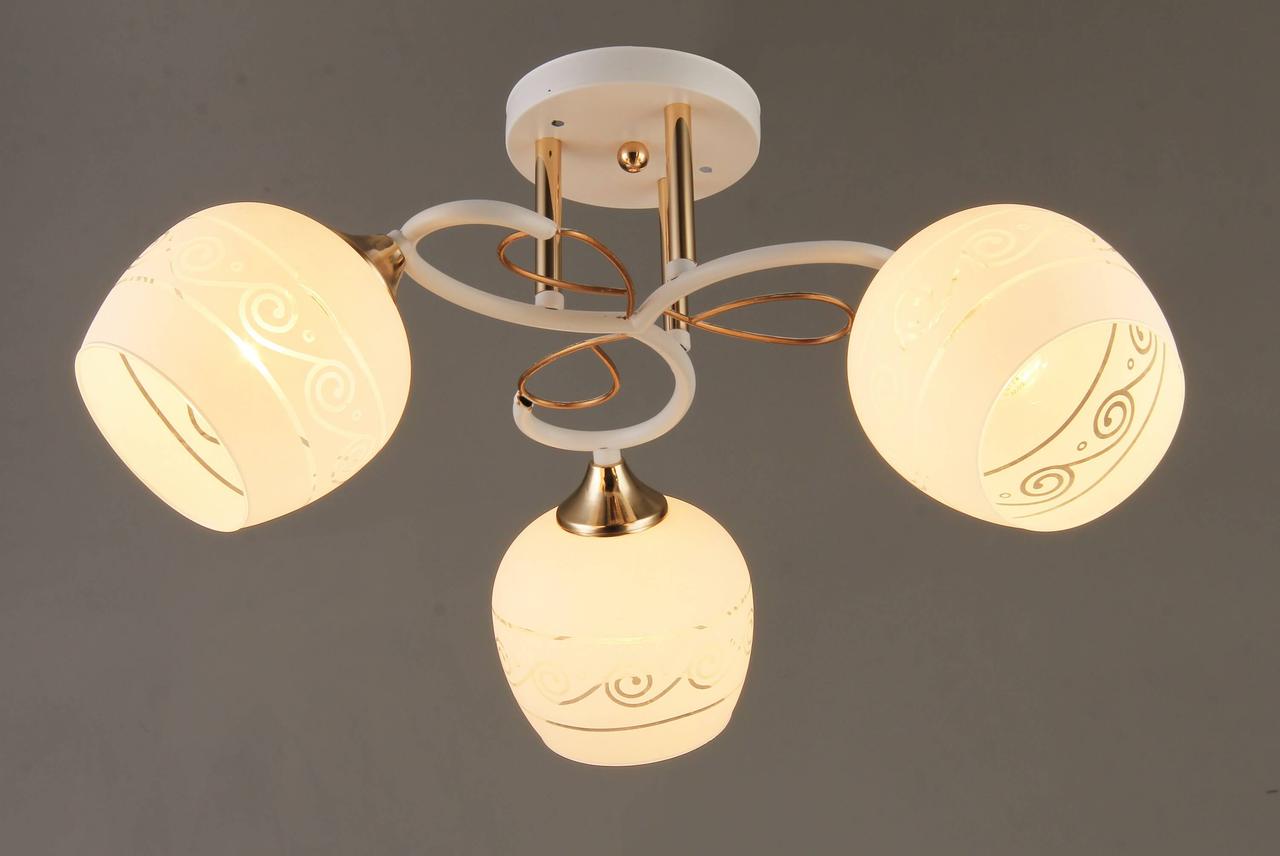 

Классическая Люстра SVLIGHT трехламповая A2965/3 белый+золото