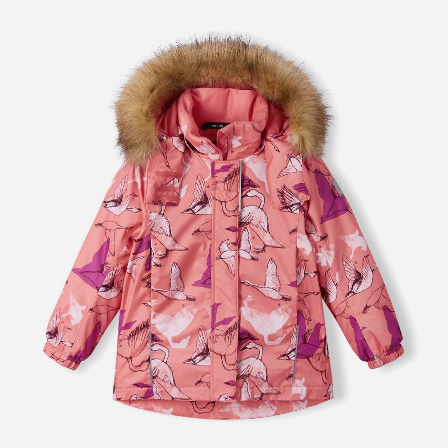 Акция на Дитяча зимова термо куртка для дівчинки Reima Kiela 5100039A-4231 134 см от Rozetka