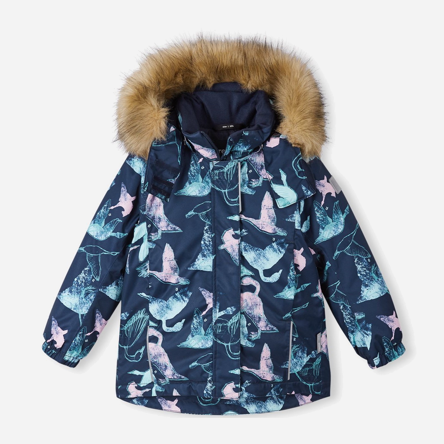 Акція на Дитяча зимова термо куртка для дівчинки Reima Kiela 5100039A-6981 98 см від Rozetka
