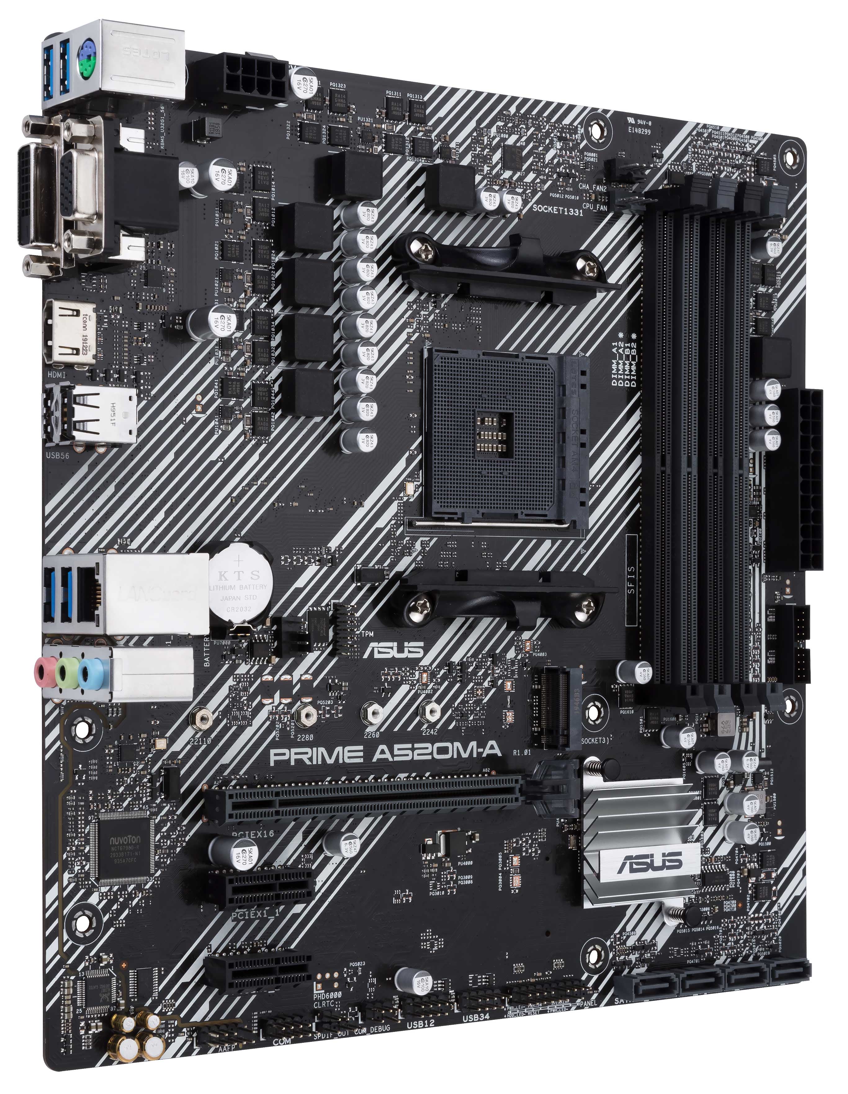 

Материнская плата Asus Prime A520M-A (sAM4, AMD A520, PCI-Ex16)
