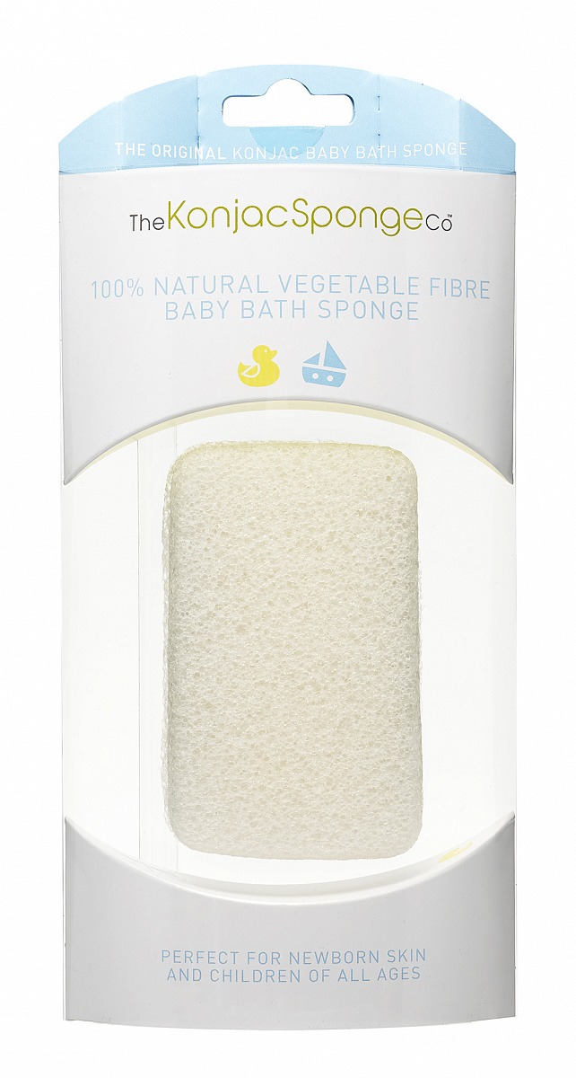 

Спонж для ванной Konjac sponge с чистого конжаку для младенцев премиум