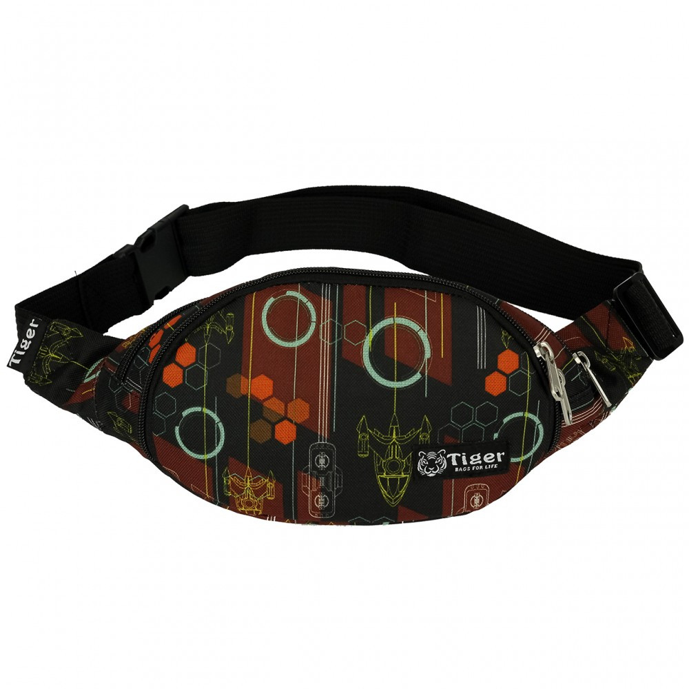 

Сумка на пояс (бананка) Tiger Moon Print Ракеты