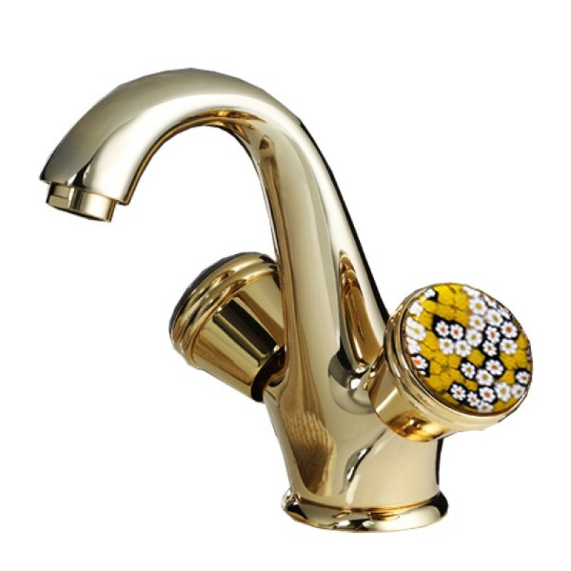 

Смеситель для умывальника SANTAN MURRINE 186O0623 gold 074211035