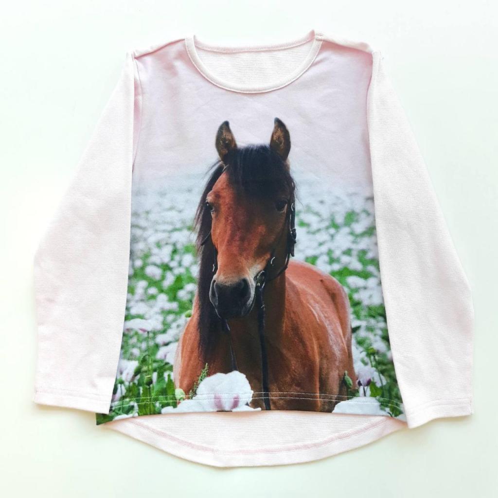 

Кофта светло розовая "Лошадка" Jako-o 104-110 см