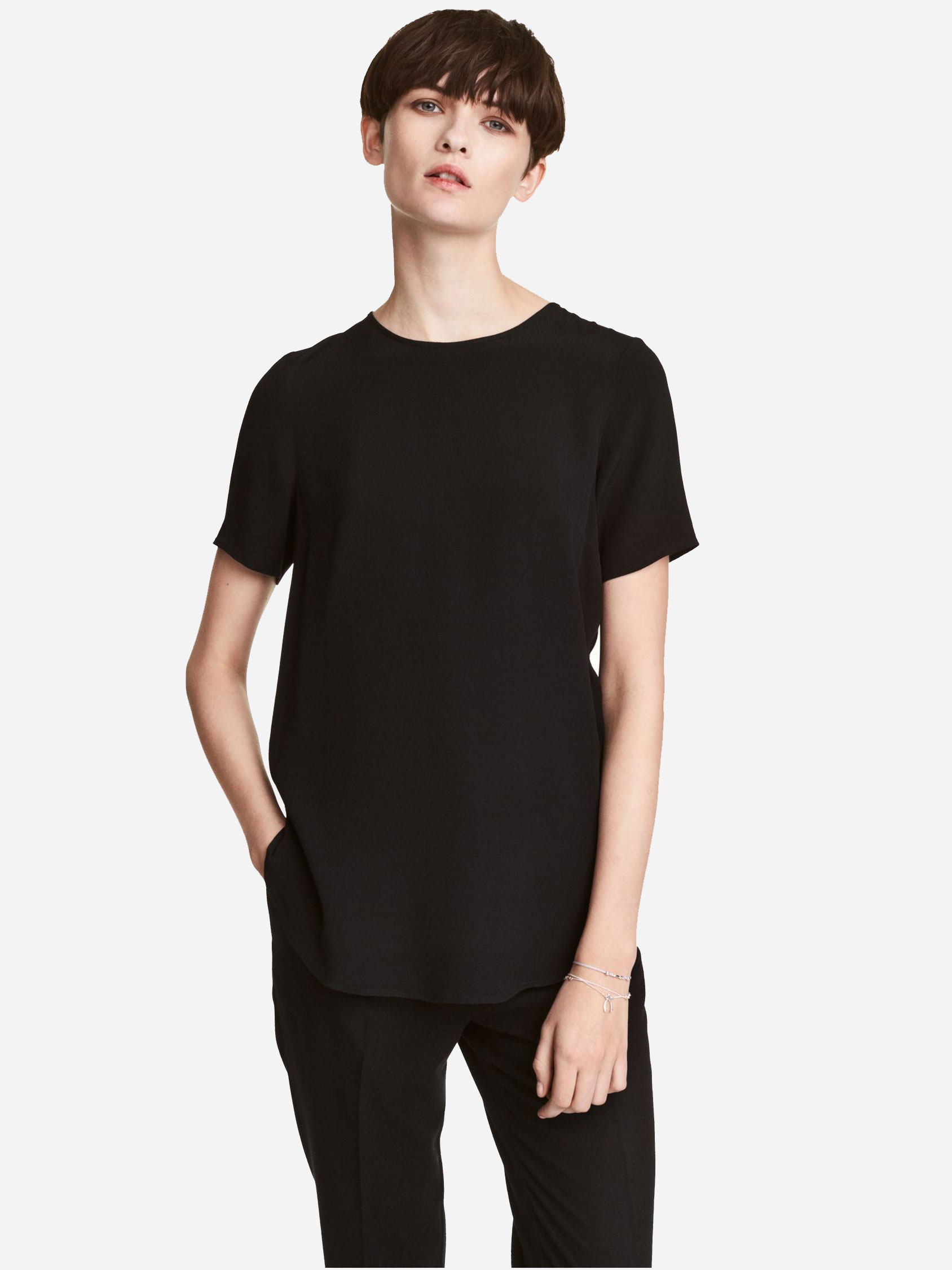 

Блузка H&M 44426156 32 Черная