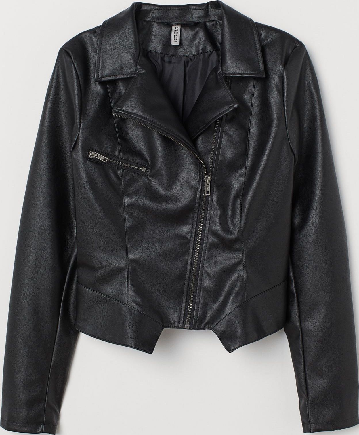 

Куртка из искусственной кожи H&M 68501097 32 Черная