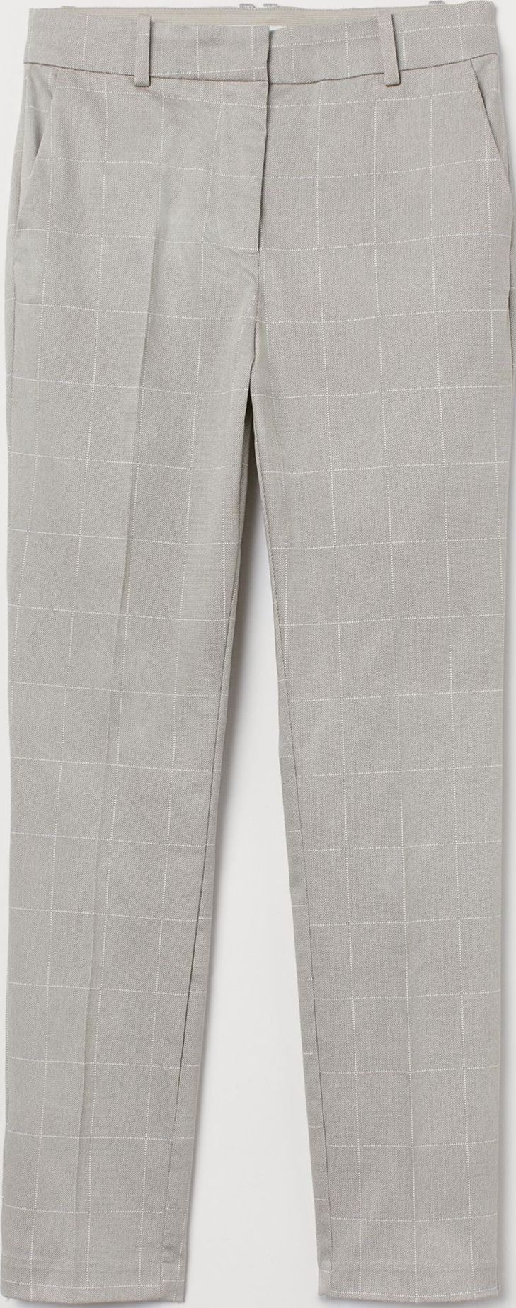 

Брюки H&M 75147117 42 Серо-бежевые в клетку