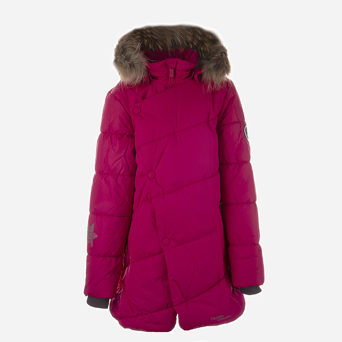 Акция на Дитяча зимова куртка для дівчинки Huppa Rosa 1 17910130-00063 104 см от Rozetka