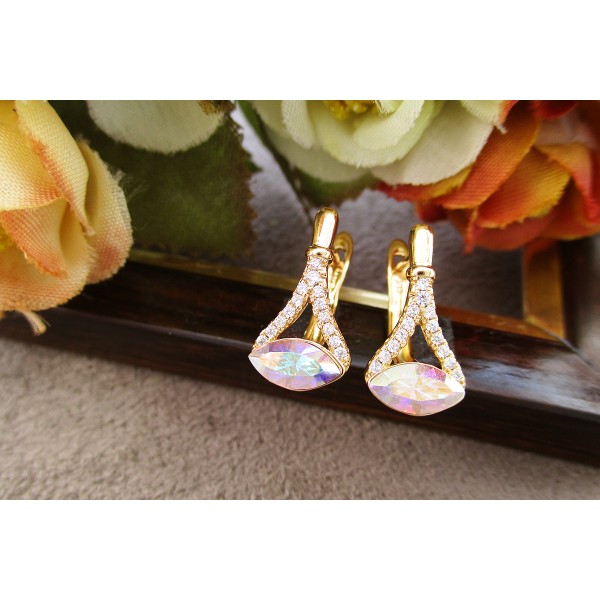 

Серьги Xuping с белыми кристаллами Swarovski позолота 18К 5995000