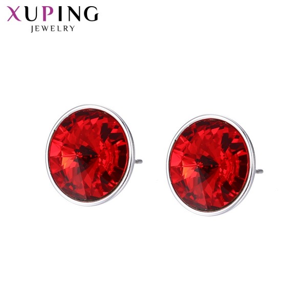 

Серьги Xuping с красными кристаллами Swarovski позолота 18К 10002042