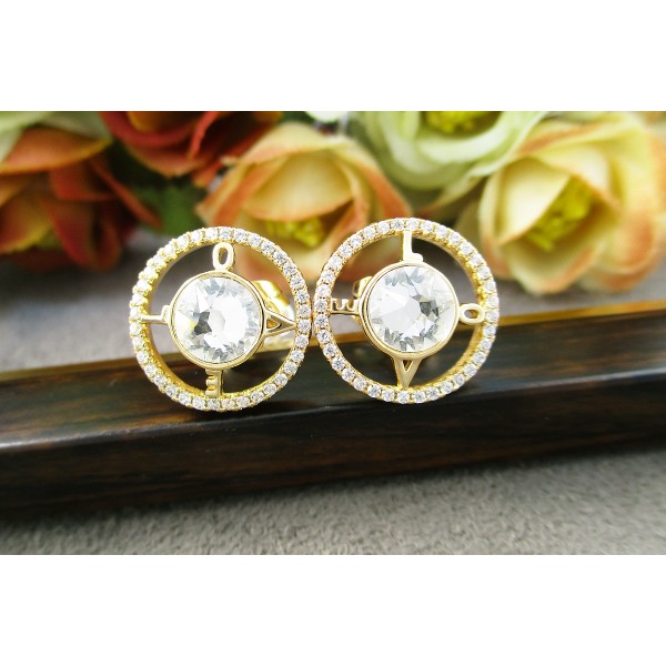 

Серьги Xuping с белыми кристаллами Swarovski позолота 18К 2236000