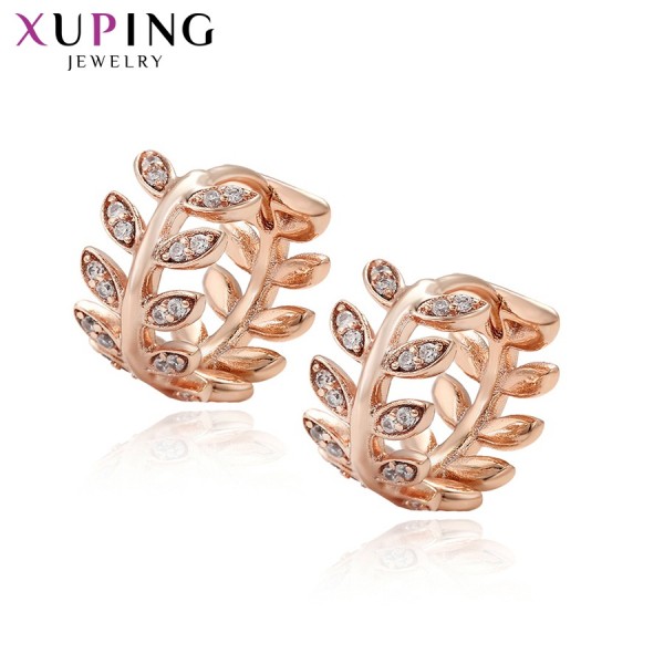 

Серьги Xuping с белыми фианитами розовая позолота 6904000
