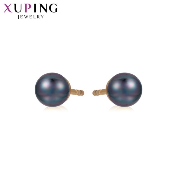 

Серьги Xuping с разноцветным жемчугом позолота 18К 6757000