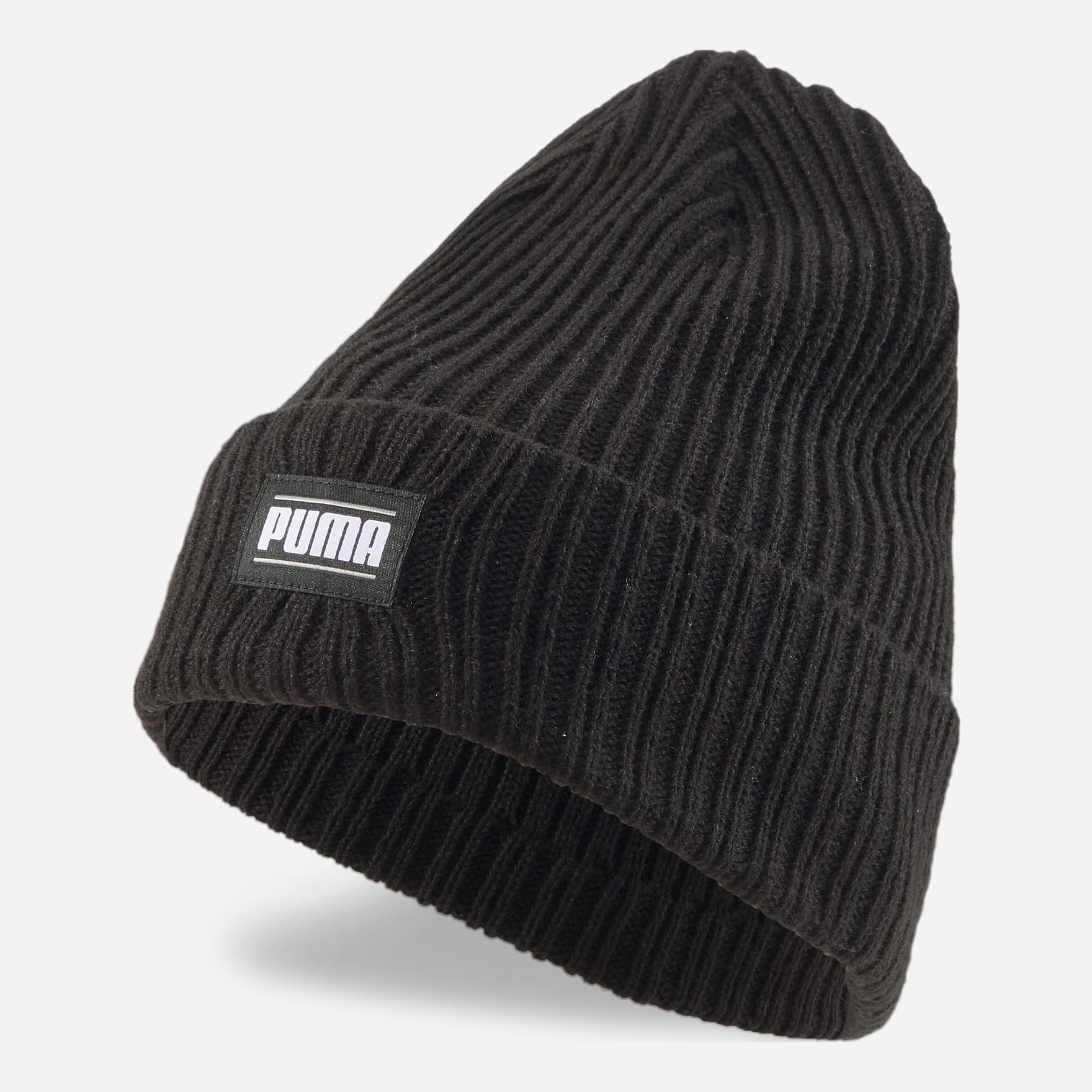 Акція на Шапка Puma Ribbed Classic Cuff Beanie 02403801 One Size Black від Rozetka