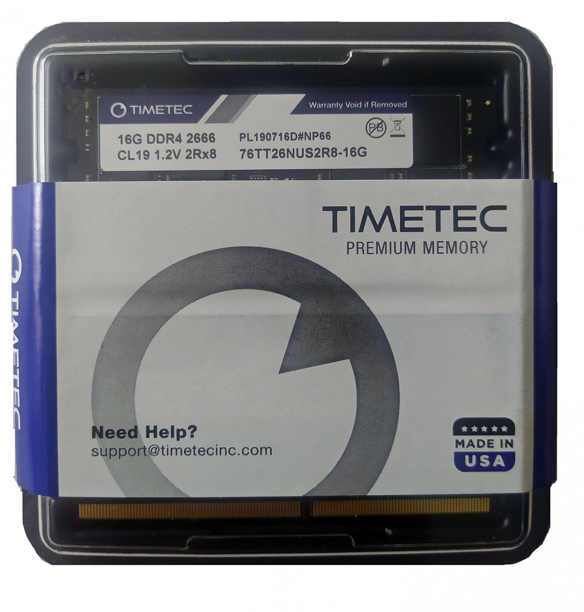 Graphics Card Timetec 32GB KIT(2x16GB) DDR4 2666MHz PC4-21300 Non