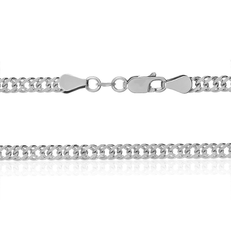 

Серебряная цепь Silvex925 родированная - 811Р 6/50, женская