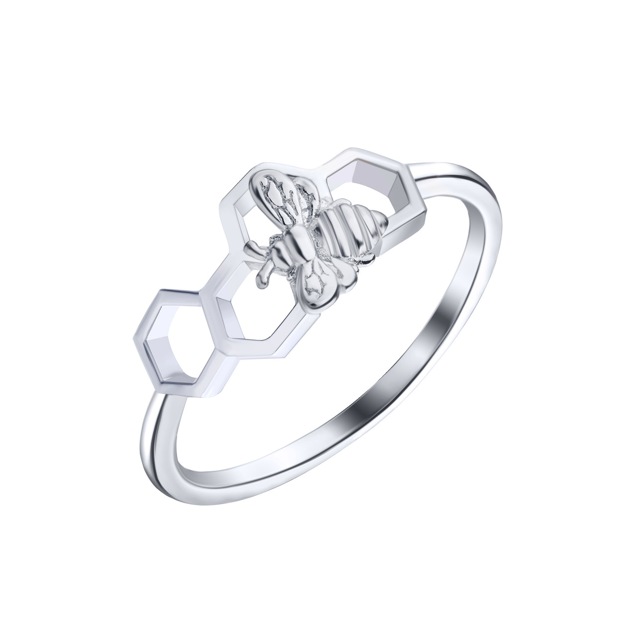 

Серебряное кольцо "Пчела&Cоты" Silvex925 К2/1120-17