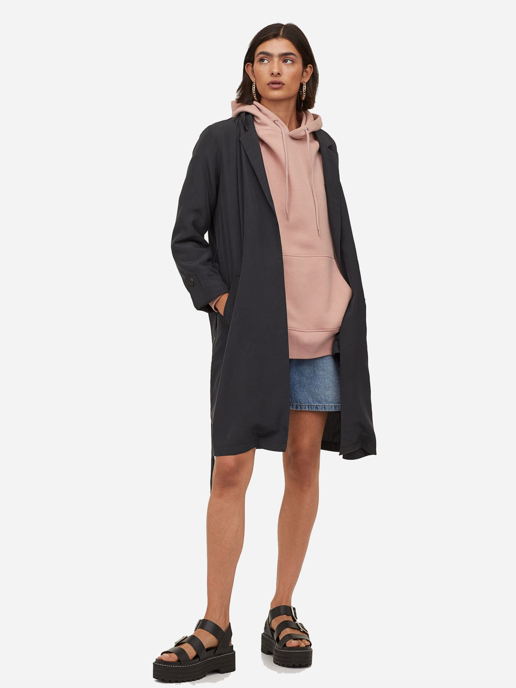 

Тренч H&M 68228917 L Черный