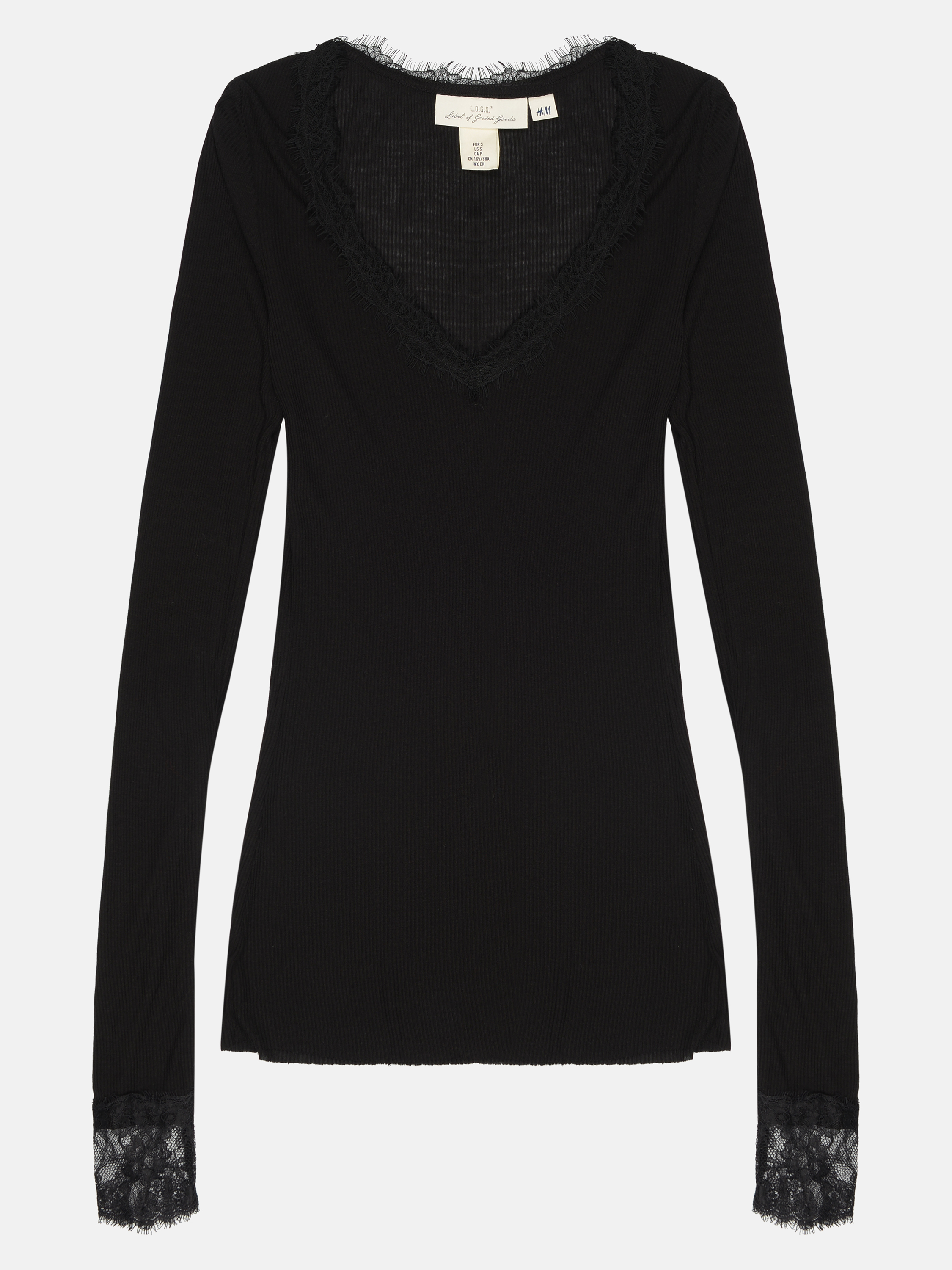

Лонгслив H&M 19052025 S Черный
