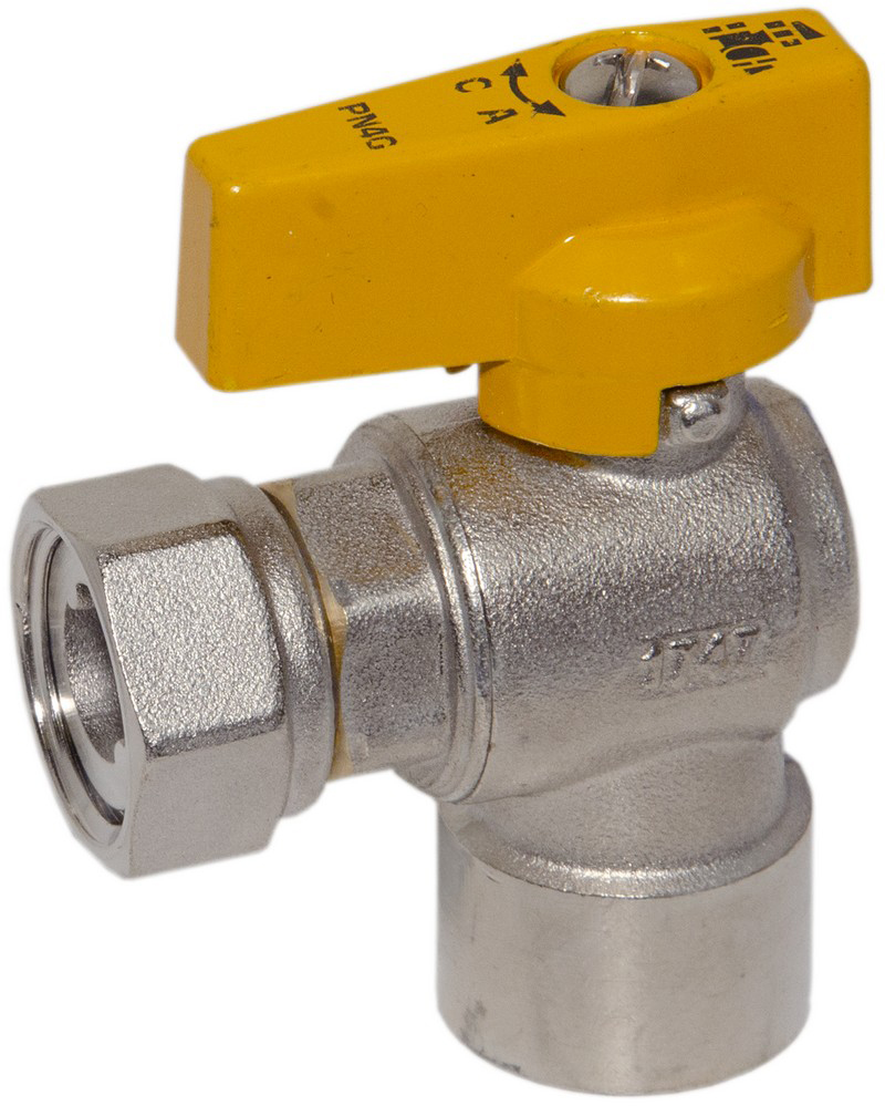 Кран газовый BIANCHI угловой 1/2\"х1/2\" (527004040G) – низкие цены ...