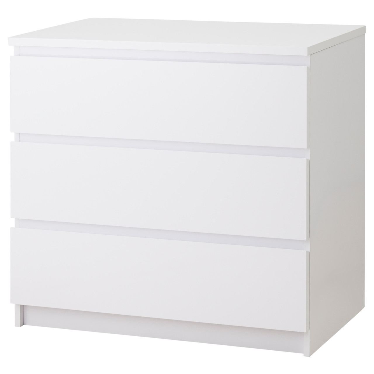 

Комод с 3 ящиками IKEA MALM белый глянец (704.240.53)