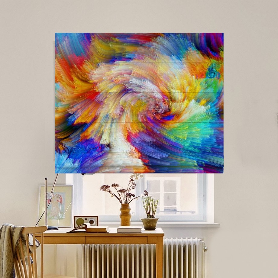 

Римская штора система Classic InHt Фотопечать Краски 00-095 Блэкаут 80х170 см