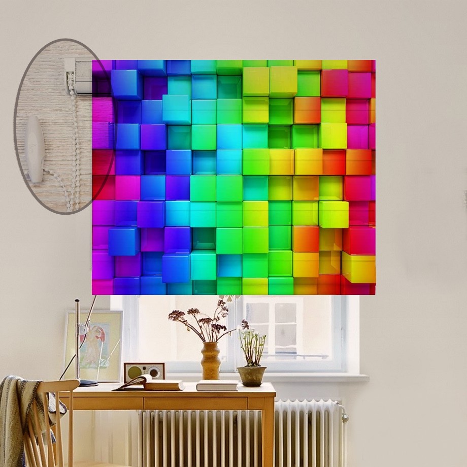 

Римская штора система Lux Coullise InHt Фотопечать Абстракция 00-284 Блэкаут 240х170 см