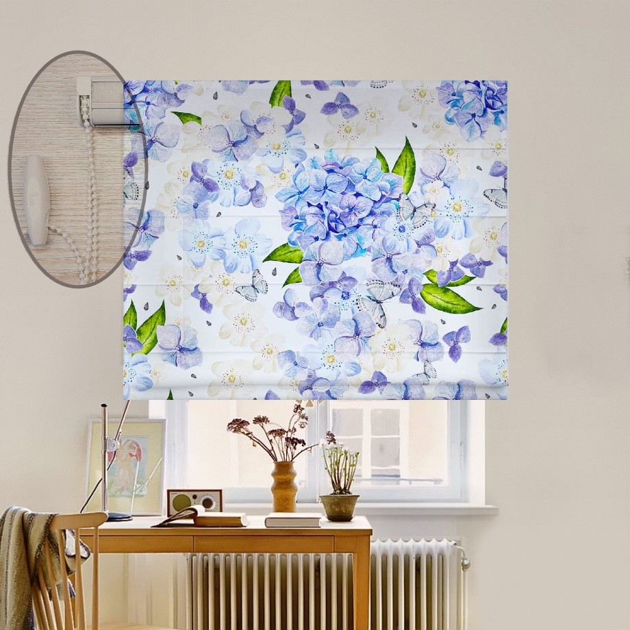 

Римская штора система Lux Coullise InHt Фотопечать Цветы 02-140 Блэкаут 240х170 см