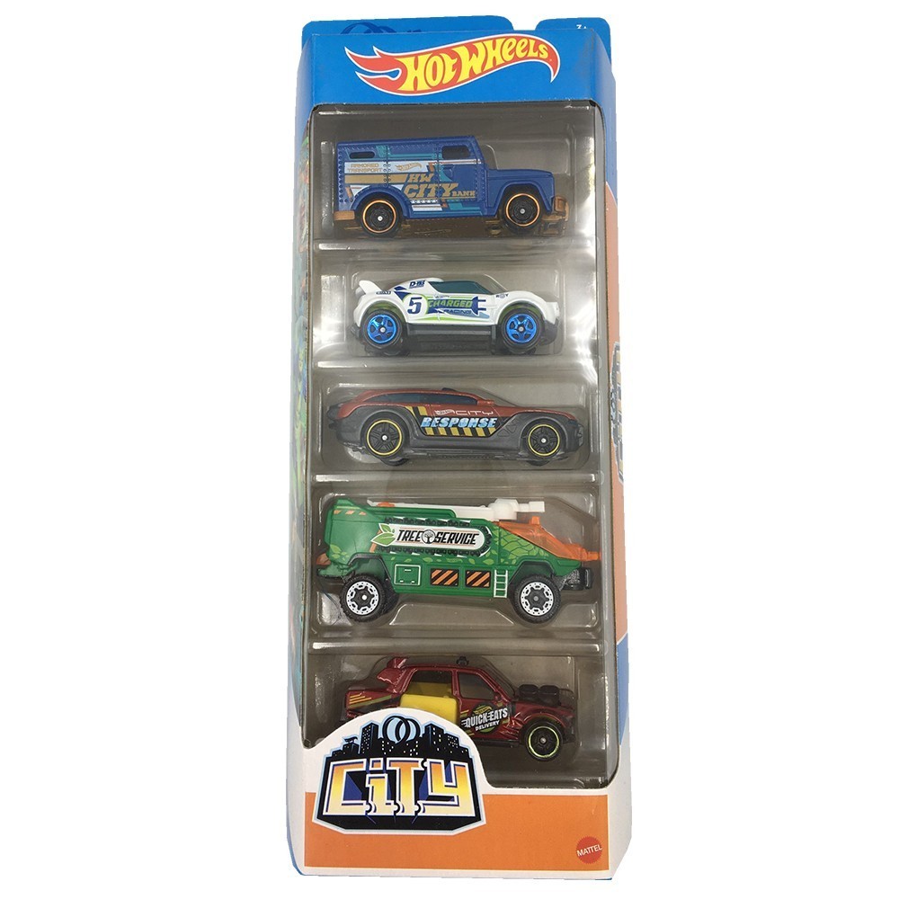 Набор машинок Mattel Хот Вилс в подарочной упаковке 5 шт Hot Wheels 5 ...