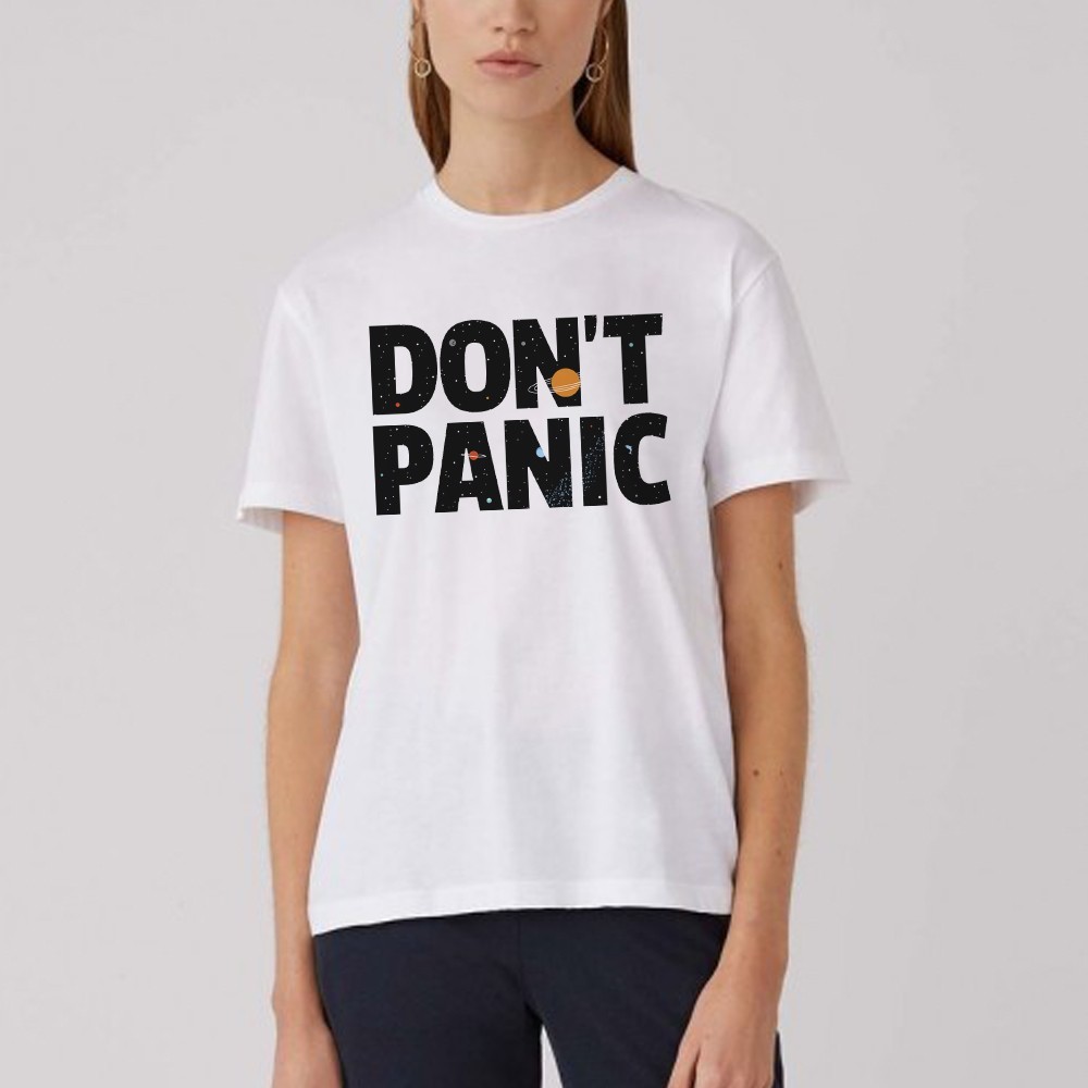 

Футболка Fanbolka Не Паникуй Don't Panic  Белая, Футболка Fanbolka Не Паникуй Don't Panic S Белая