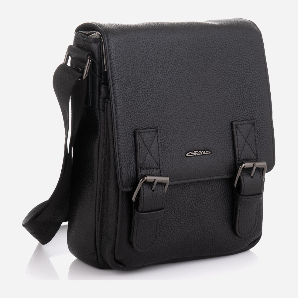 Сумка-планшет мужская кожаная Giorgio Ferretti SHIGF1820 Черная ...