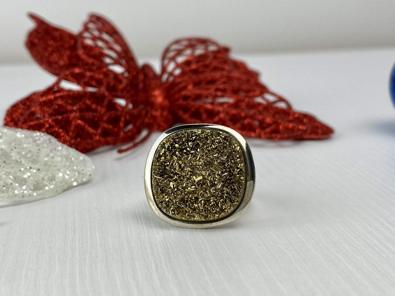 

Серебряное кольцо с Марказитом Золотой Марказит 543 Sky Jewelry 17,5
