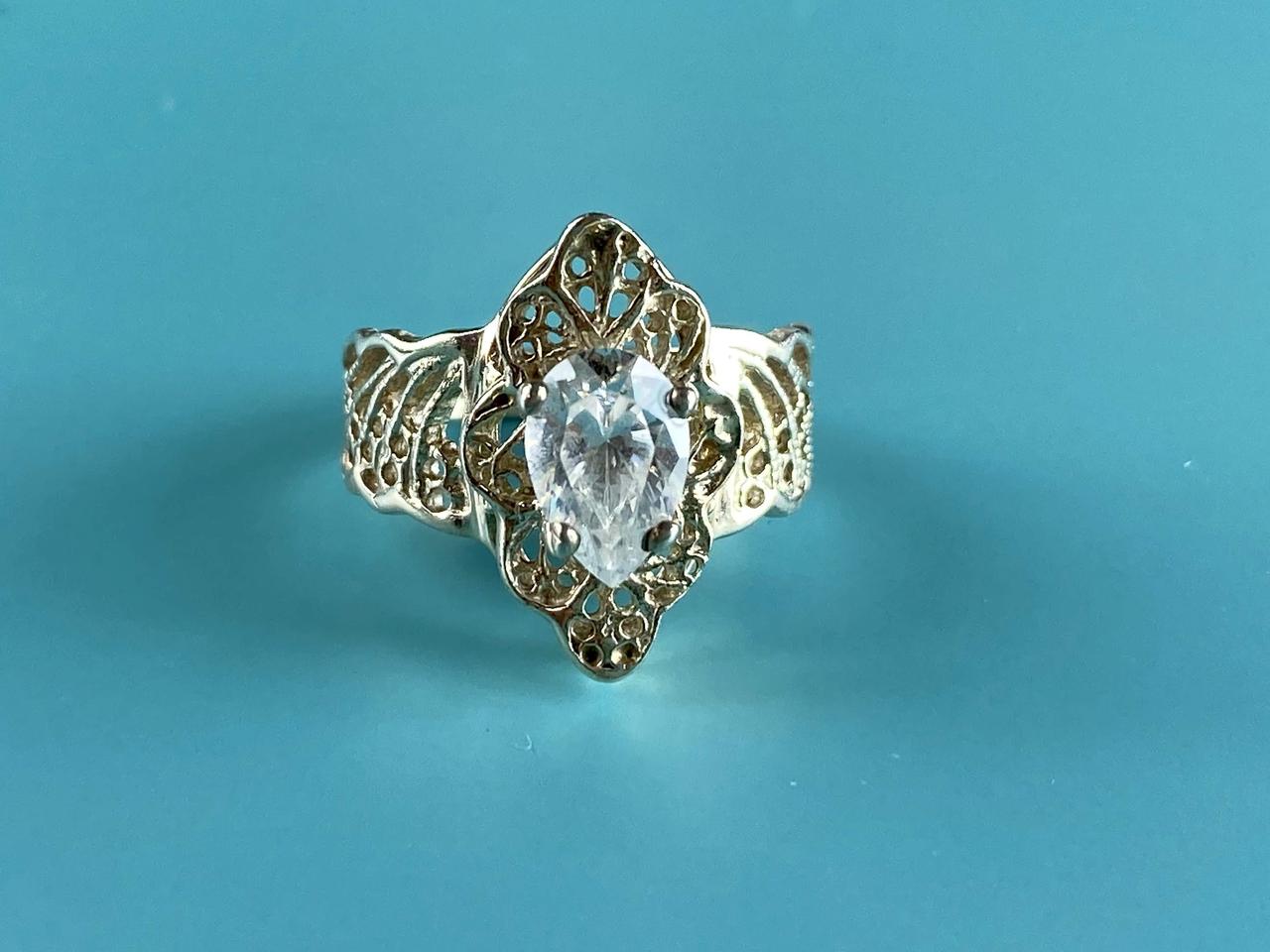 

Серебряное кольцо с Фианитом Ажур 2625 Sky Jewelry 17 (7775)