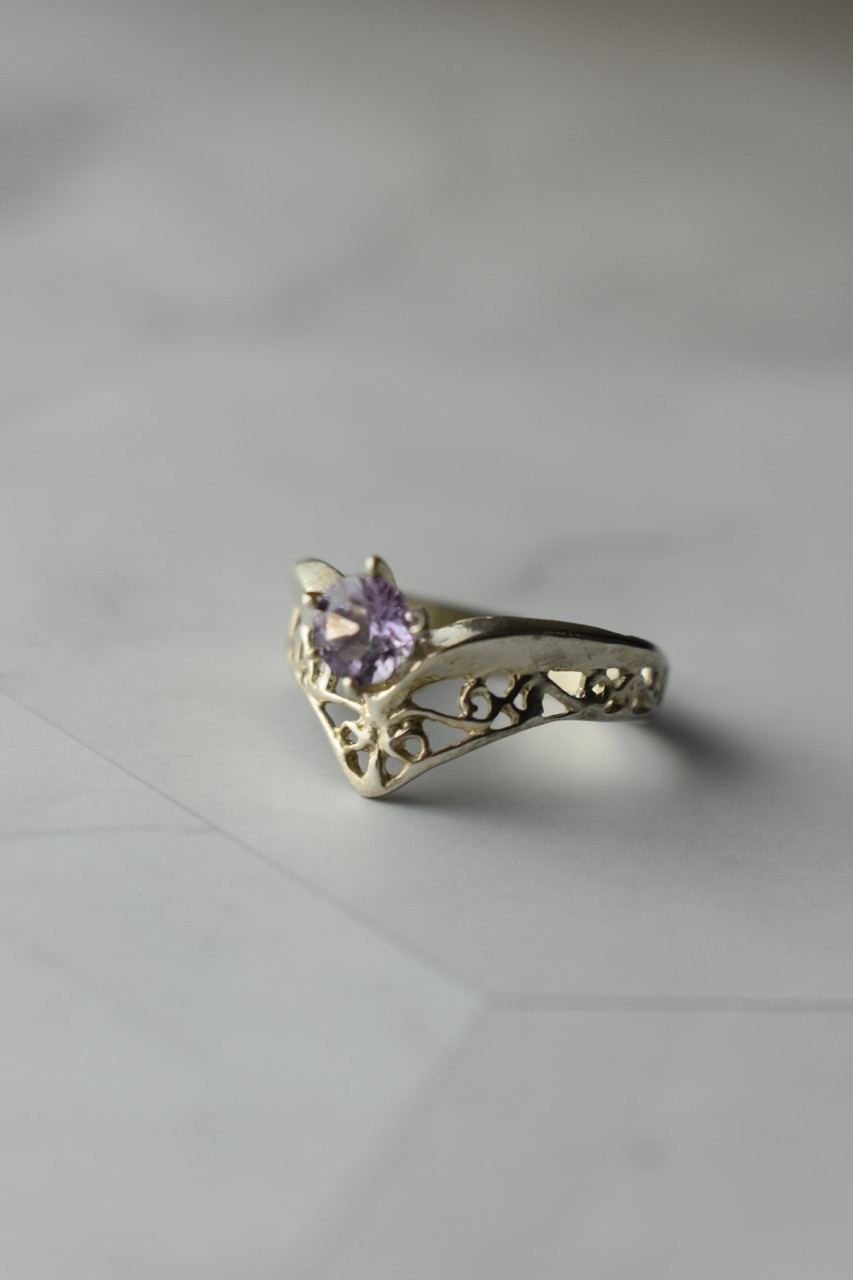 

Кольцо из серебра с Аметистом Ажур 2625 Sky Jewelry 17